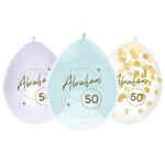 Ballonnen Abraham “ 50” 6 stuks