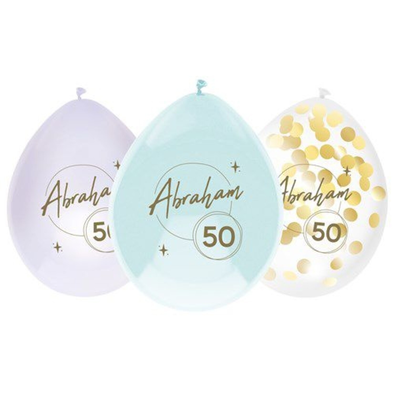 Ballonnen Abraham “ 50” 6 stuks