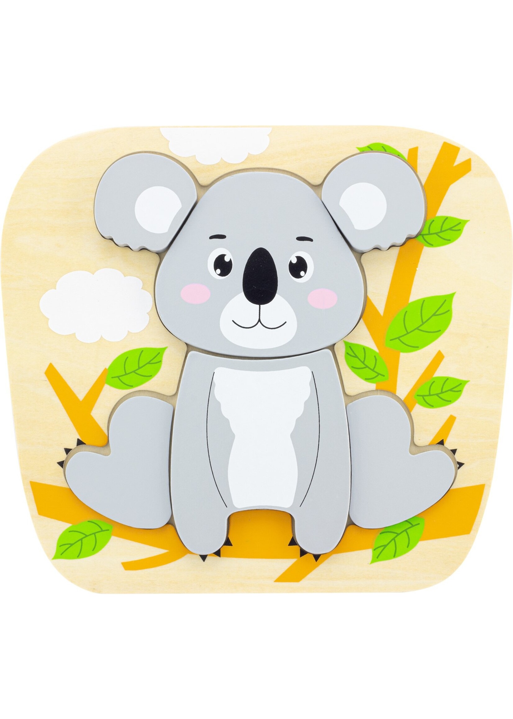 Ulysse Couleurs d'Enfance Houten puzzel koala (6 stuks)