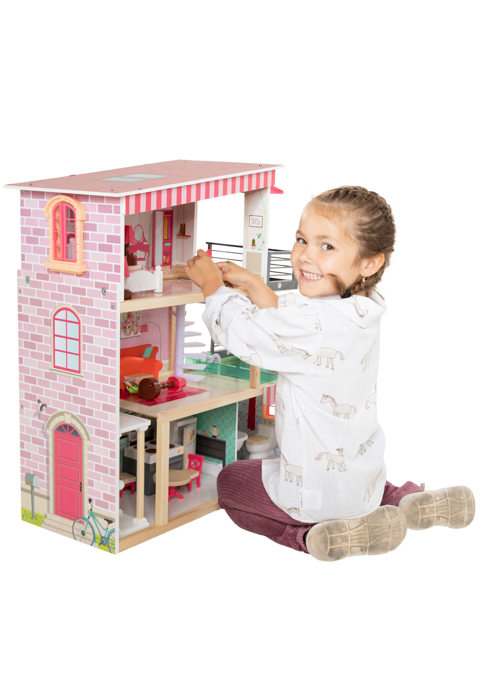 Topbright Bella's Droom Poppenhuis, 65 delig