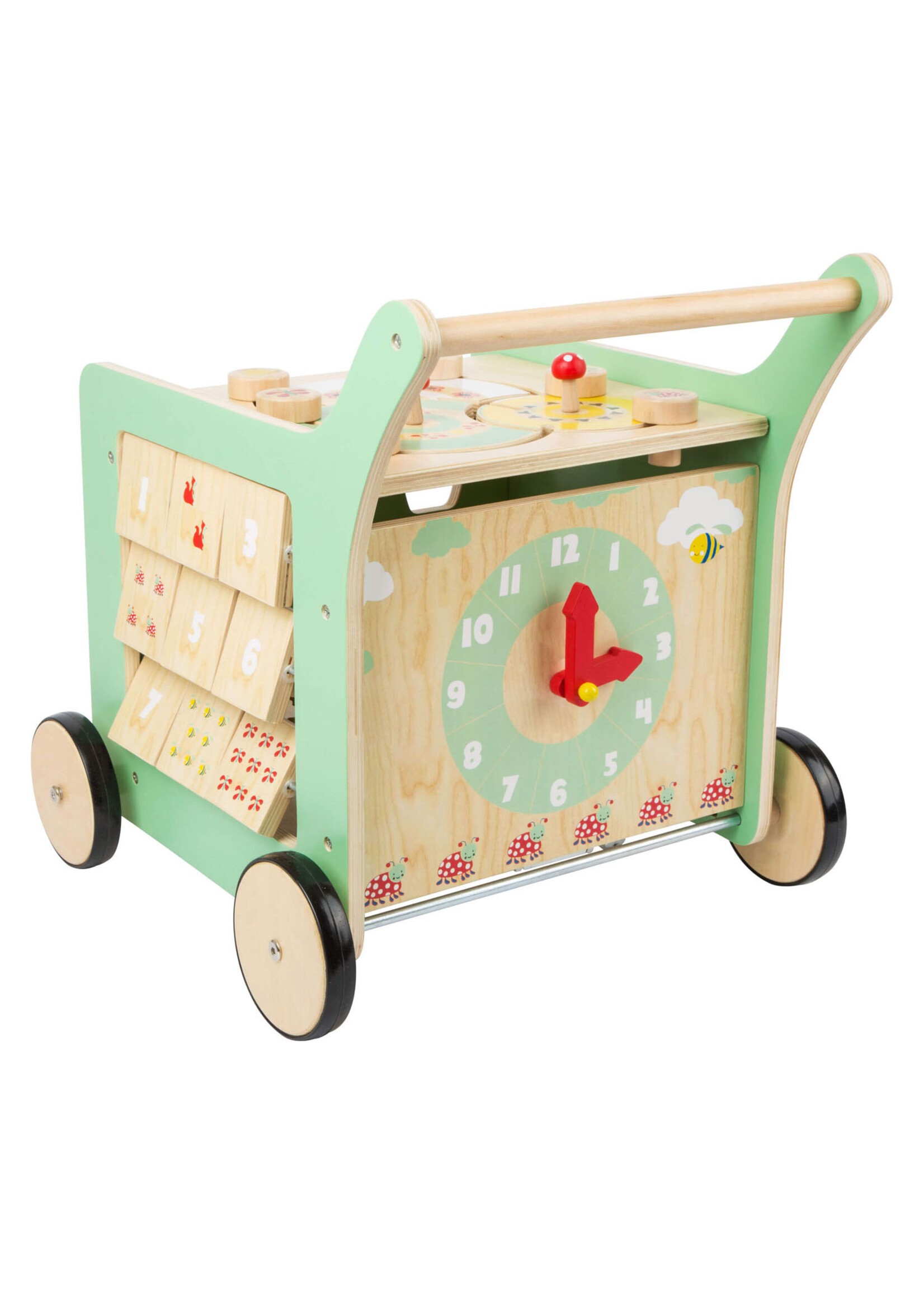 Small foot  Houten baby walker loopwagen activiteitencentrum pastel groen