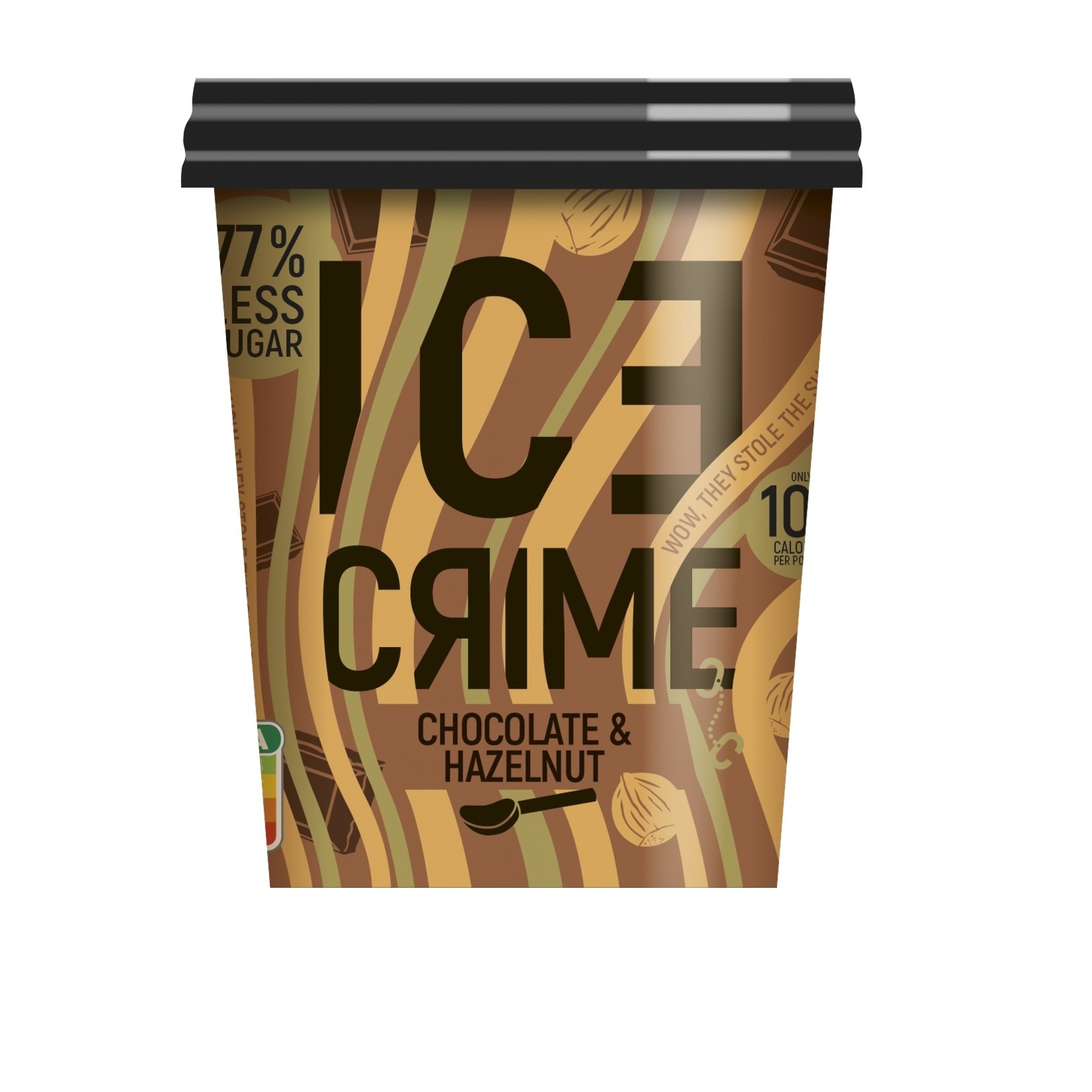 Ice Crime Chocolat & Hazelnut 475 ml - 77% Less Sugar