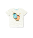 Lemon Beret Tshirt met knoop Lemonade ecru