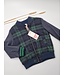 Bombjacket blauw / groen geruit boys