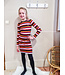 Herfstkleurig jurk stretch teens