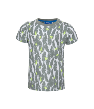 Someone Tshirt groen melange banana veren