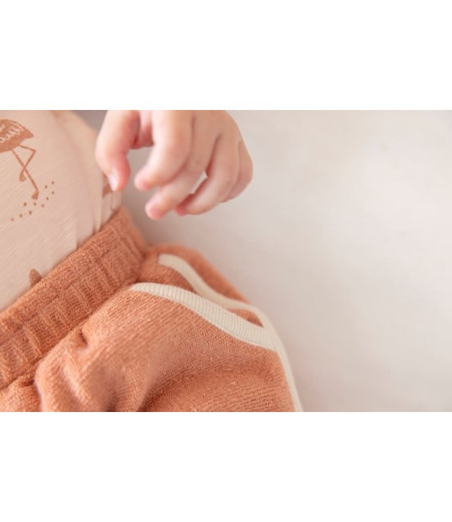 Baby girl short Terracotta badstof Lis & Lou