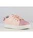 Roze sneaker met strik achteraan en glitter