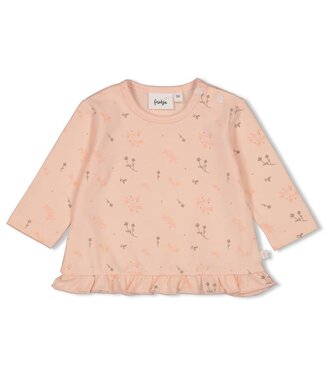 Feetje Longsleeve roze moonlight flowers