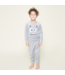 Charlie Choe Pyjama velours monster grijs