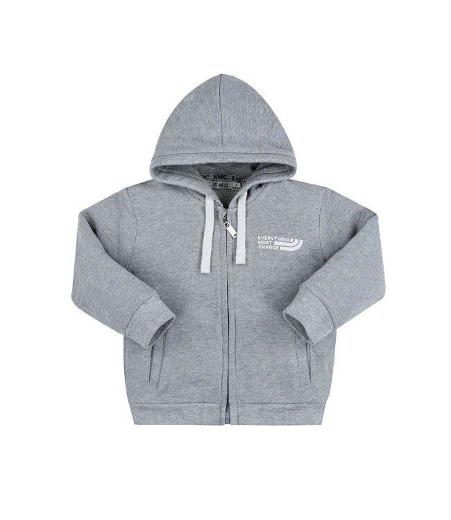 EMC Grijze sweater met rits en kap EMC winter