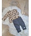 Losan Fleece broekje met beren achterkant