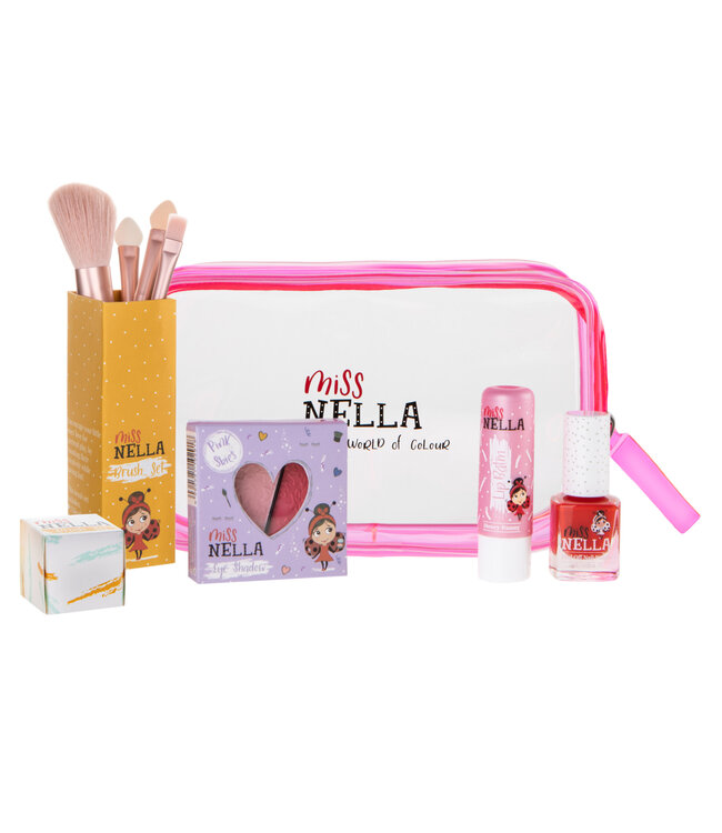 Miss Nella Pink Make up Bag Girly Girl