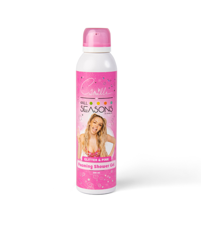4 All Seasons Camille Foaming Shower Gel Pink & Glitter 200 ml