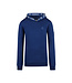 No Way Monday Sweater met kap kobalt blauw