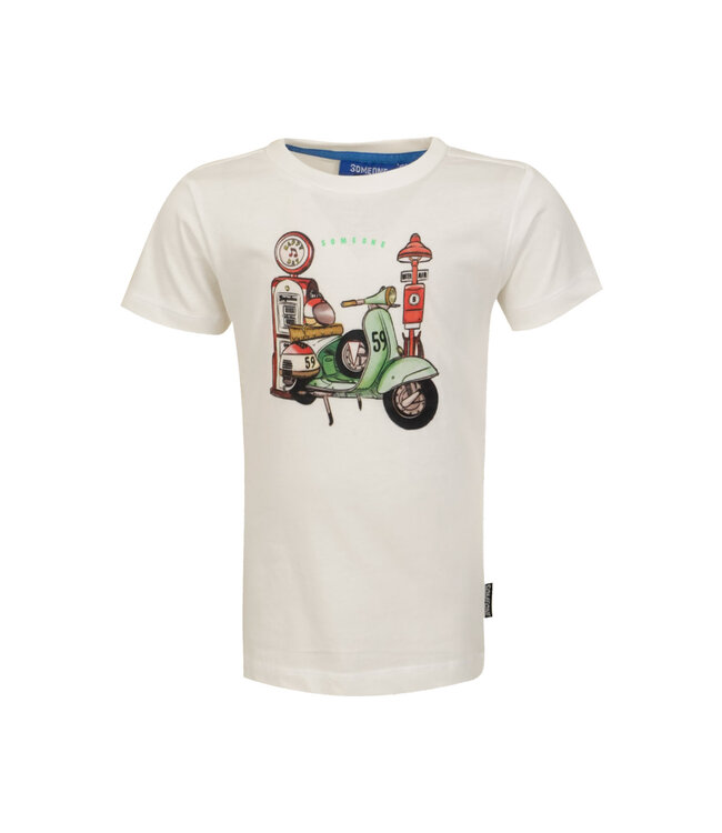 Someone Ecru t-shirt Vespa