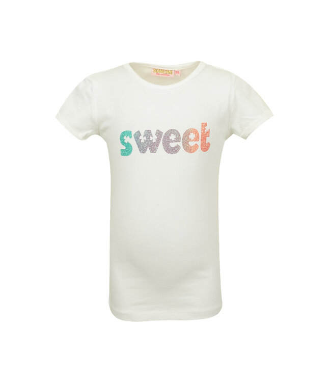 Someone T-shirt ecru Sweet