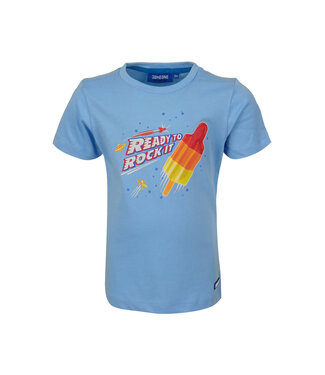 Someone T-shirt blauw Racket ijs