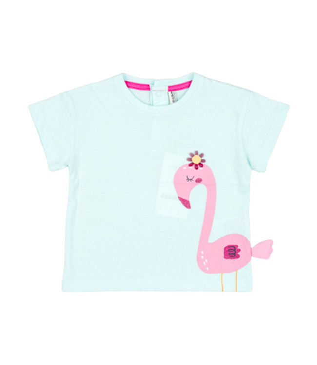 Losan Tshirt Lichtblauw Flamingo