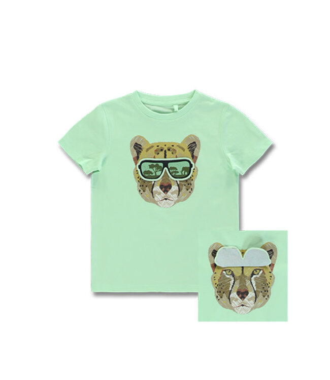 Lemon Beret Fluo mint tshirt leopard bril