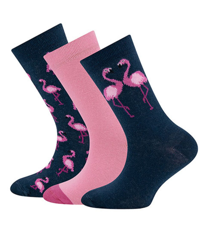 Ewers 3-pack sokken Flamingo Thema