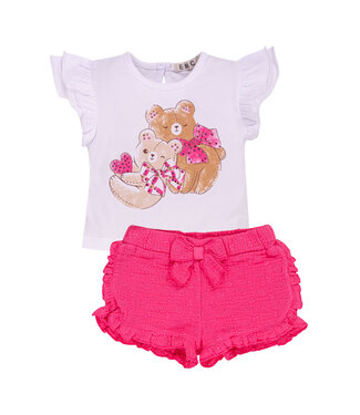 EMC Set fuchsia wit bears