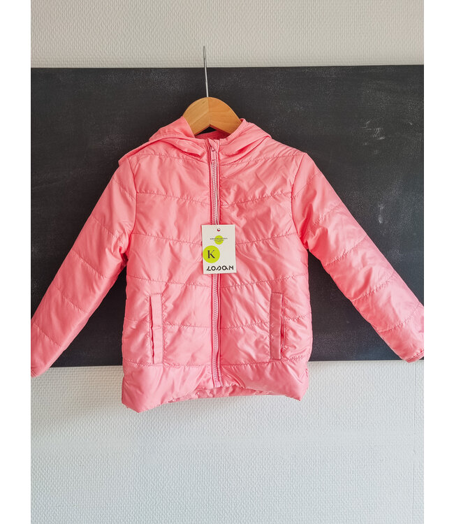 Losan Roze pufferjacket metalic