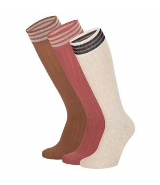 In Control 3-pack Kniekousen bruin beige