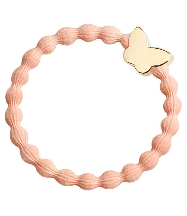 By Eloise Haar armband Butterfly Peach