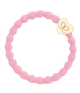 By Eloise Haar armband Gold Heart Pink