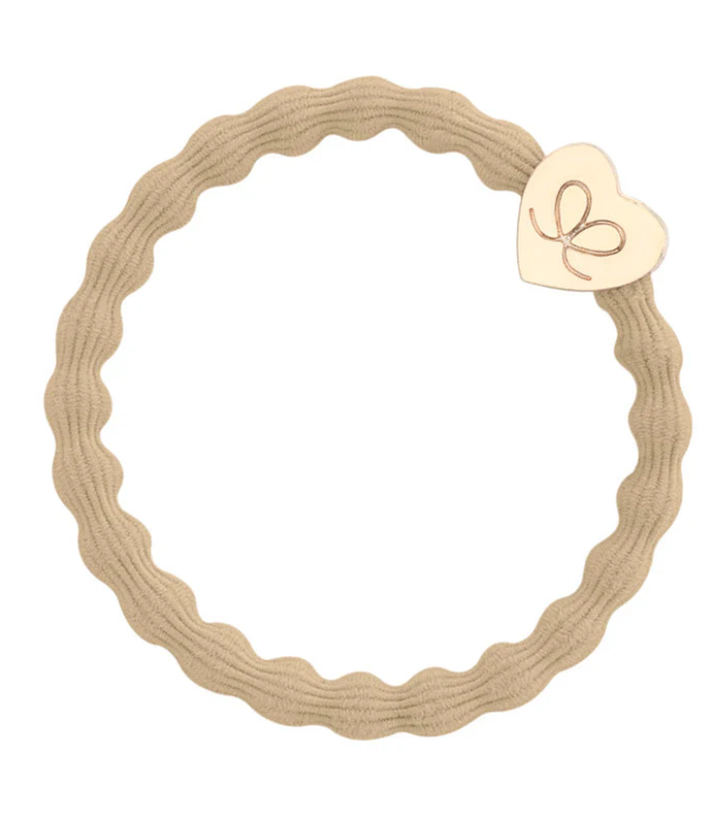 By Eloise Haar armband Gold Heart Sand