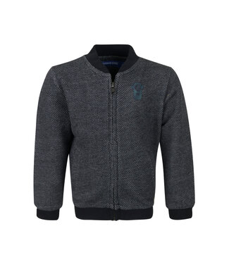 Someone Sweater met rits navy Monstra