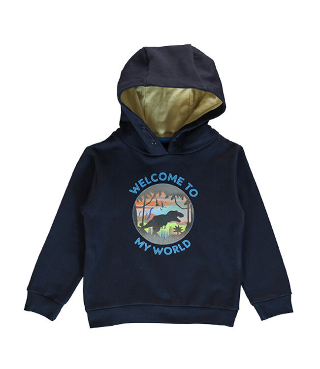 Lemon Beret Hoodie blauw Welcome dino world