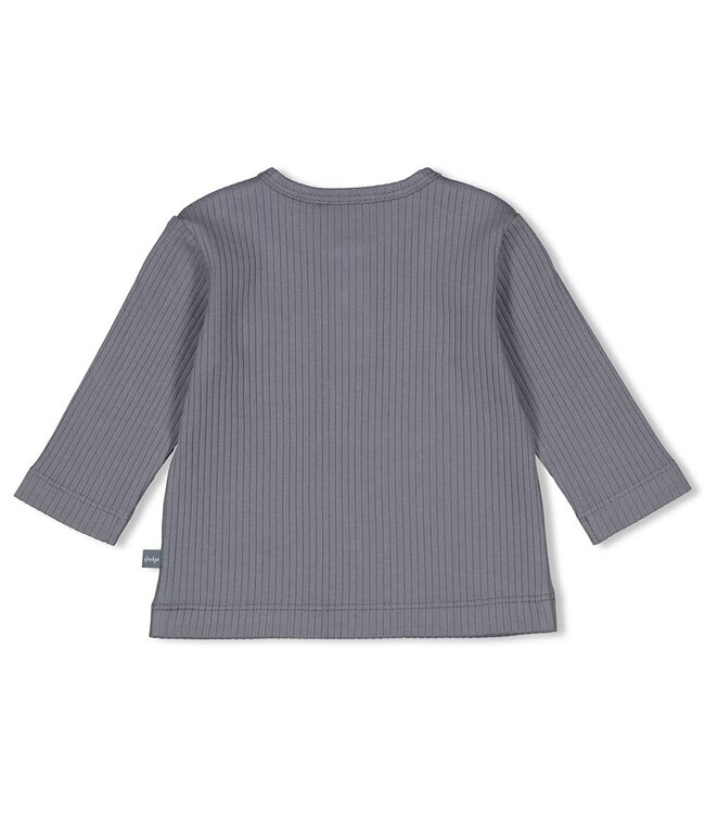 Feetje Longsleeve rib blauw Forever Bestie