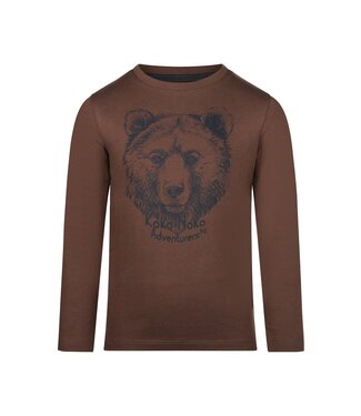 Koko Noko Longsleeve donkerbruin Grizzly Bear