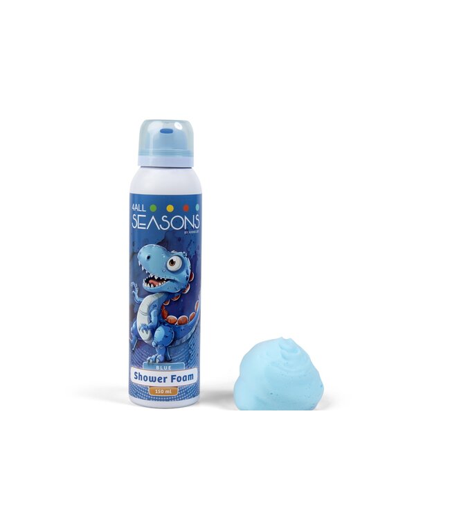 4 All Seasons Shower foam Dino Blauw 150 ml