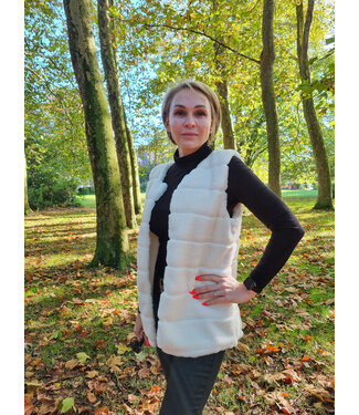 Lemon Beret Mama ecru bont body warmer