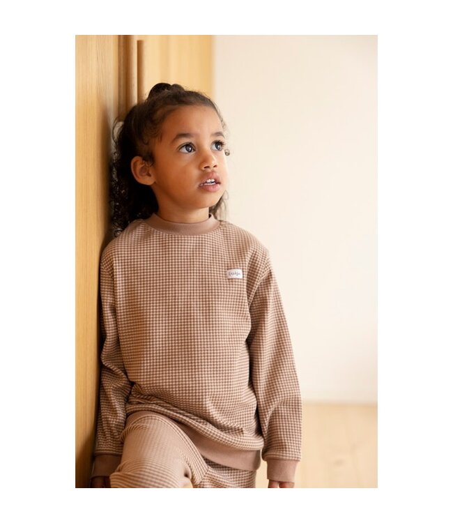 Feetje Wafelpyjama bruin