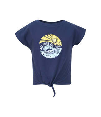 Someone T-Shirt blauw costa go with the flow