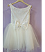 Linea Raffaelli Communie jurk wit strik off shoulder maat 128