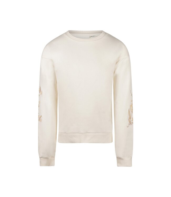 No Way Monday Sweater ecru broderie NWM