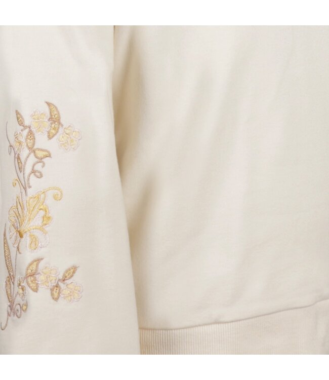 No Way Monday Sweater ecru broderie NWM