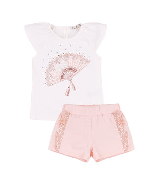 EMC Set Wit - peach waaier