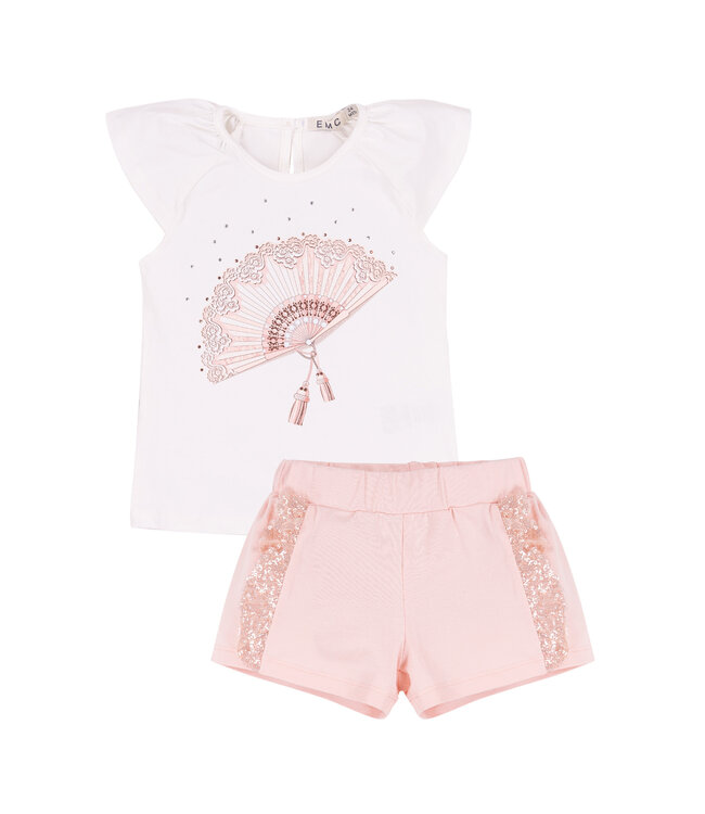 EMC Set Wit - peach waaier