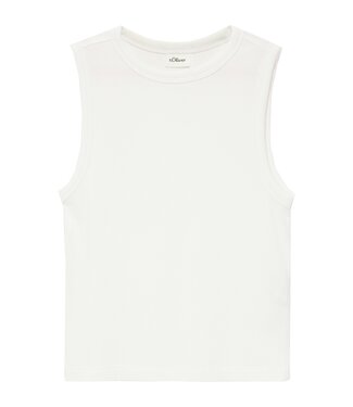 s.Oliver Cropped top wit rib