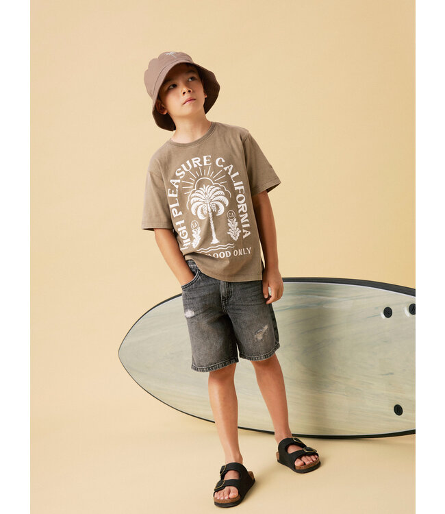 name it Jeans Donkergrijs bermuda boys