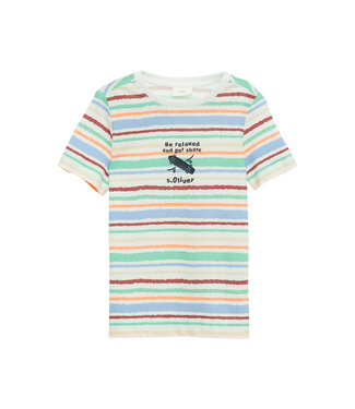 s.Oliver T-Shirt Relax and skate multi color