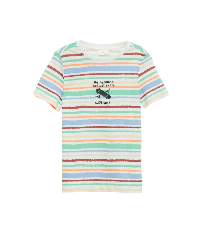 s.Oliver T-Shirt Relax and skate multi color