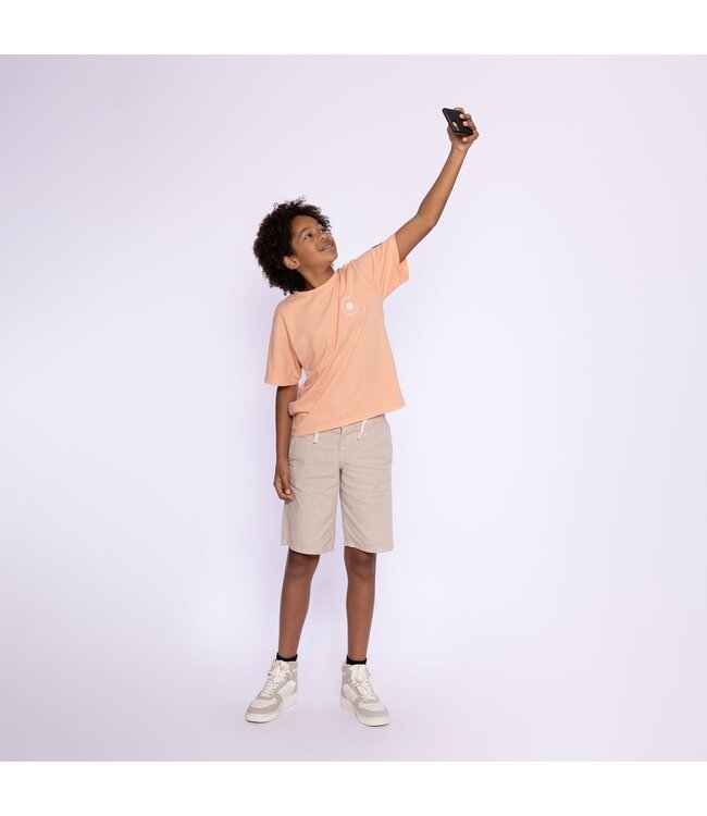 No Way Monday T-Shirt soft orange waves