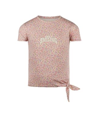 Koko Noko T-Shirt knoop flowers lila roze